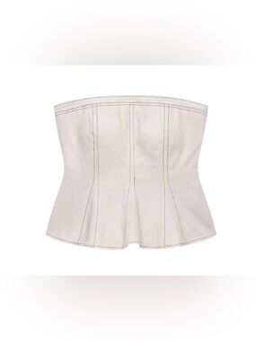 ZARA Strapless Peplum Top NWT!